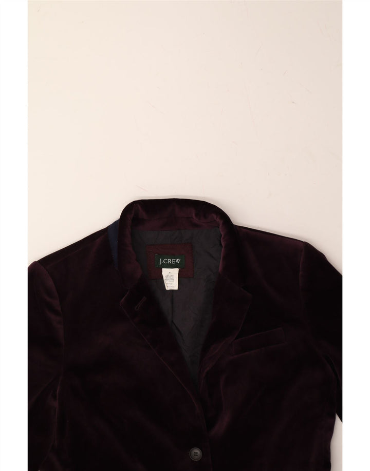 J. CREW Womens 2 Button Blazer Jacket US 8 Medium Purple Cotton Vintage J. Crew and Second-Hand J. Crew from Messina Hembry 