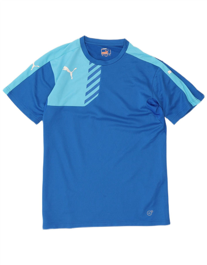Ανδρικό T-Shirt Puma Top Medium Blue Colorblock Πολυεστέρας