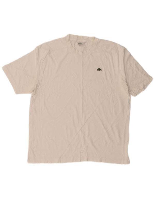 Ανδρικό T-Shirt LACOSTE Top Size 6 XL Λευκό βαμβακερό