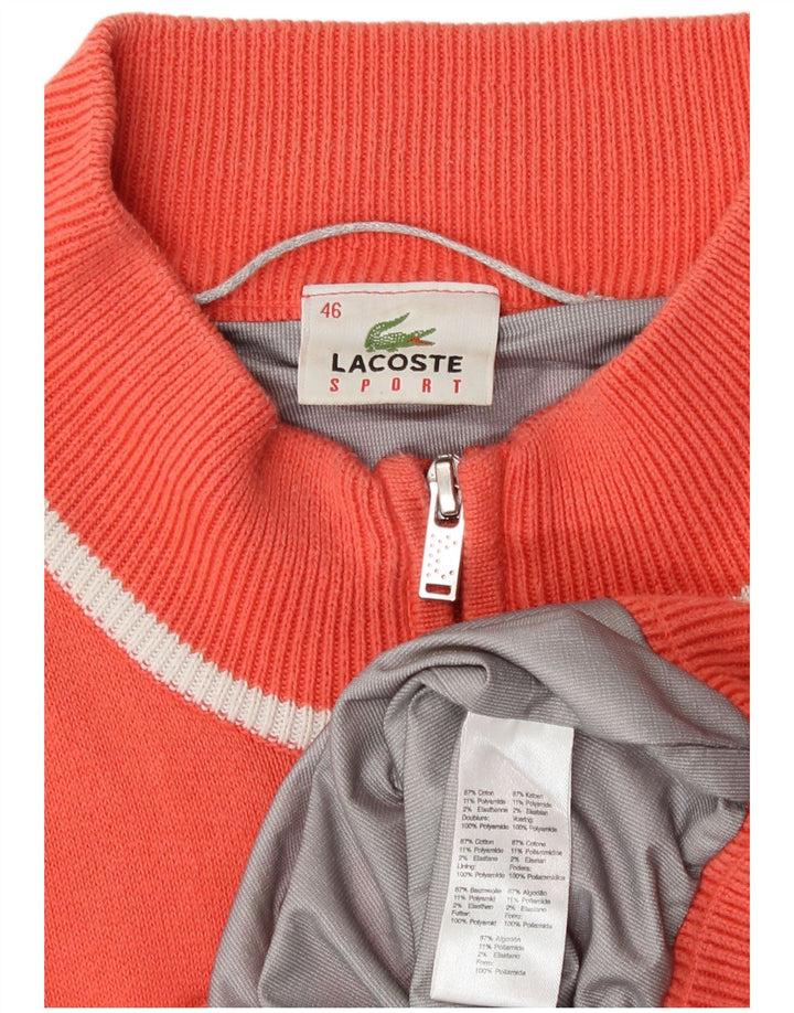 Γυναικεία αθλητική φόρμα Lacoste Top Jacket Size 46 XL Orange Cotton