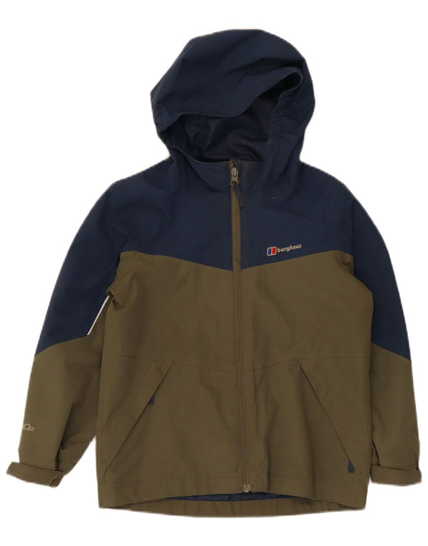 Μπουφάν Berghaus Boys Hooded Windbreaker 7-8 Years Khaki Colourblock
