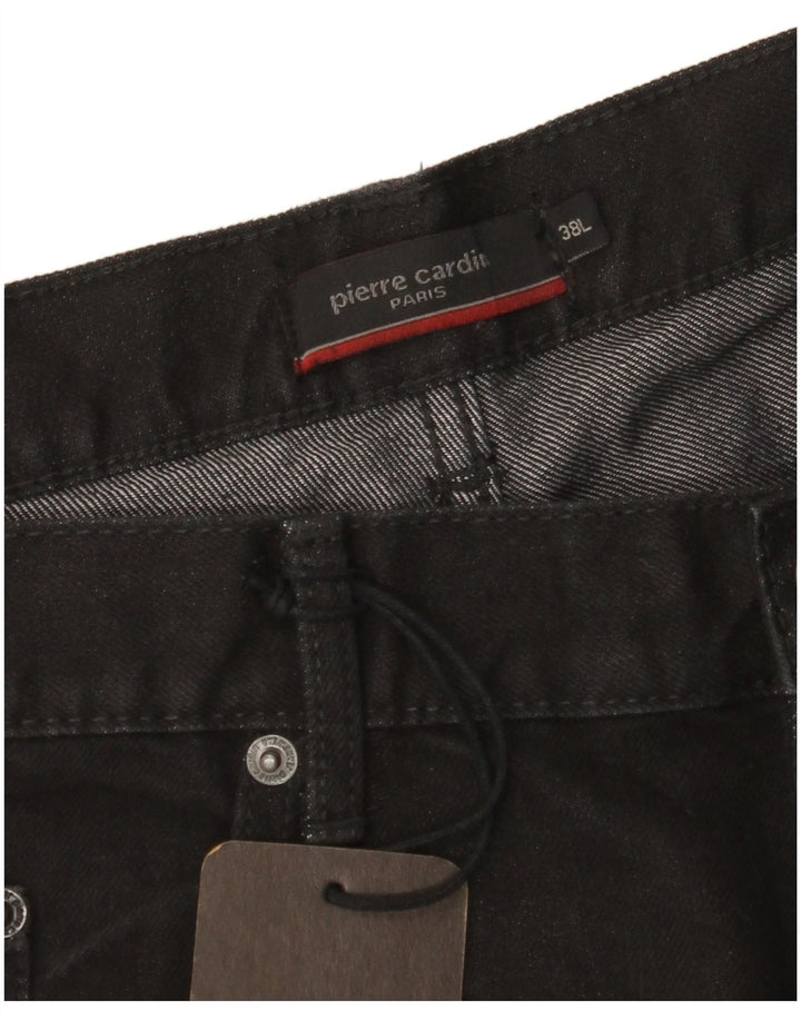 PIERRE CARDIN Ανδρικό Τζιν Paris Straight W38 L34 Μαύρο βαμβακερό