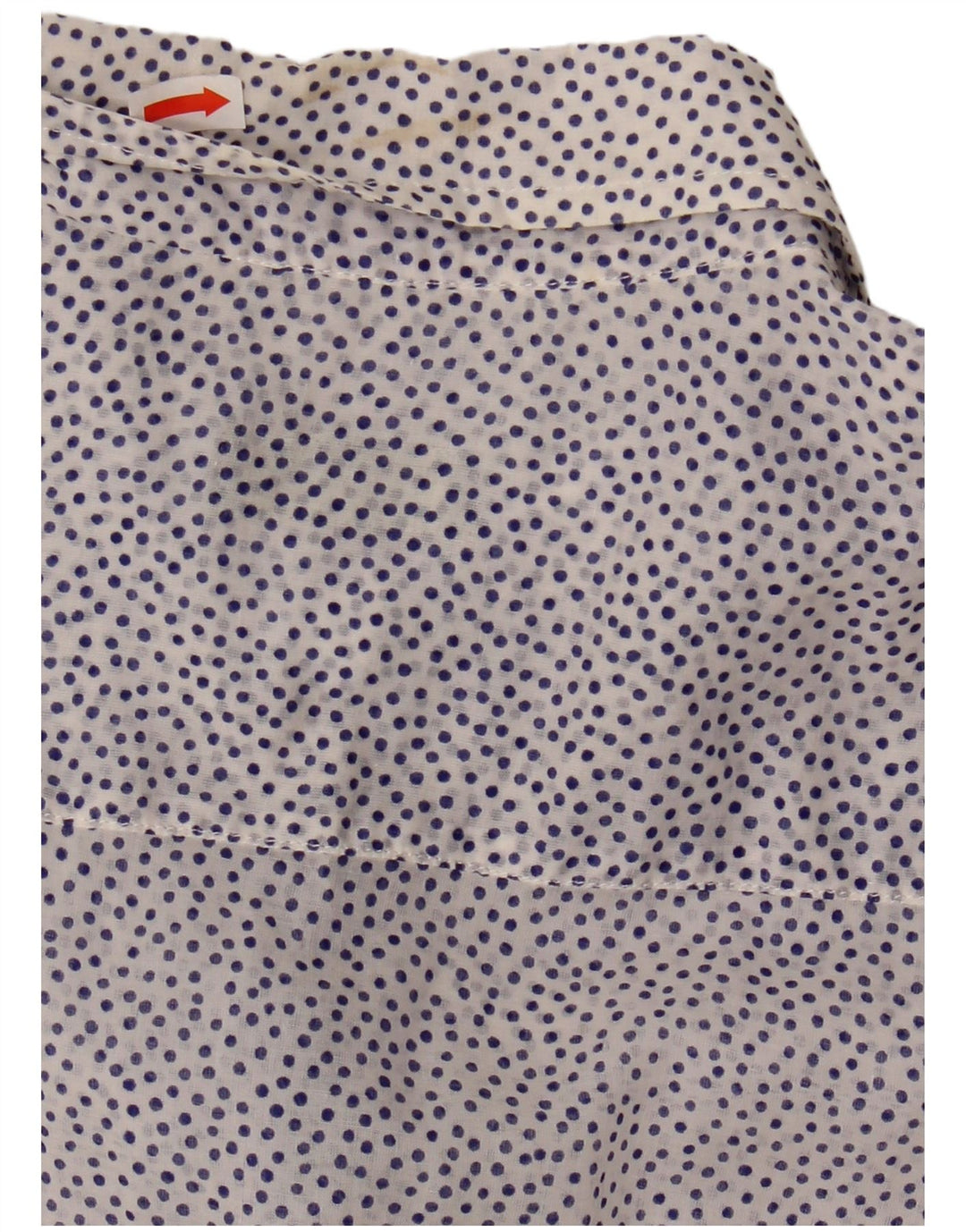 Fred Perry Γυναικείο πουκάμισο See Through UK 14 Large White Spotted Cotton