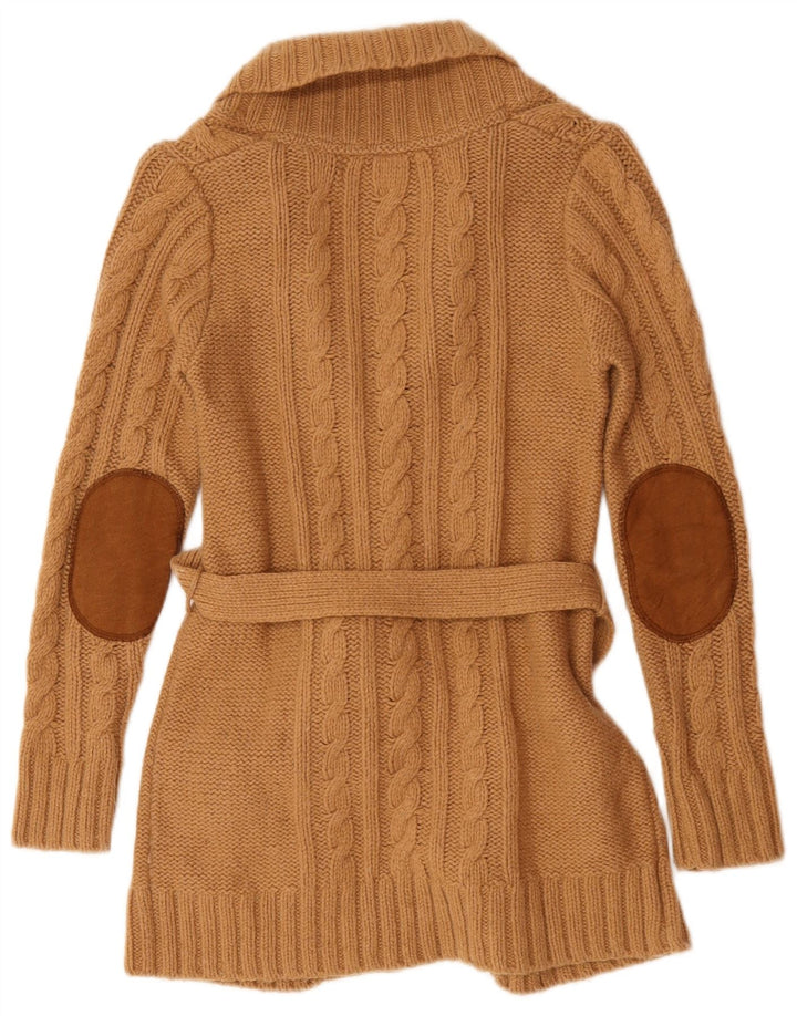 Zara Γυναικεία Ζακέτα UK 10 Small Brown Nylon