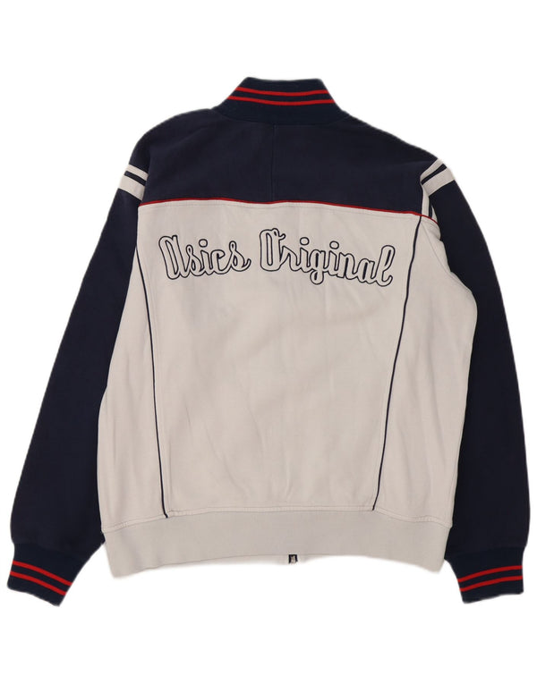 ASICS Ανδρική φόρμα φόρμας γραφικών Top Jacket Large White Colourblock