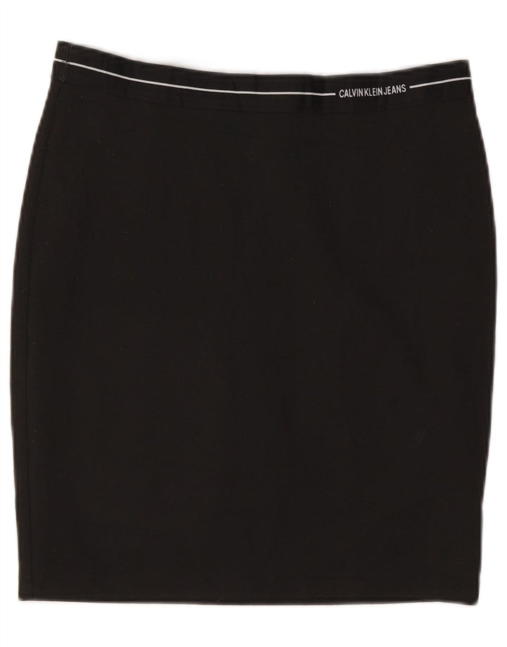 CALVIN KLEIN Γυναικεία Pencil Φούστα Μεγάλη W32 Μαύρη Πολυεστέρας