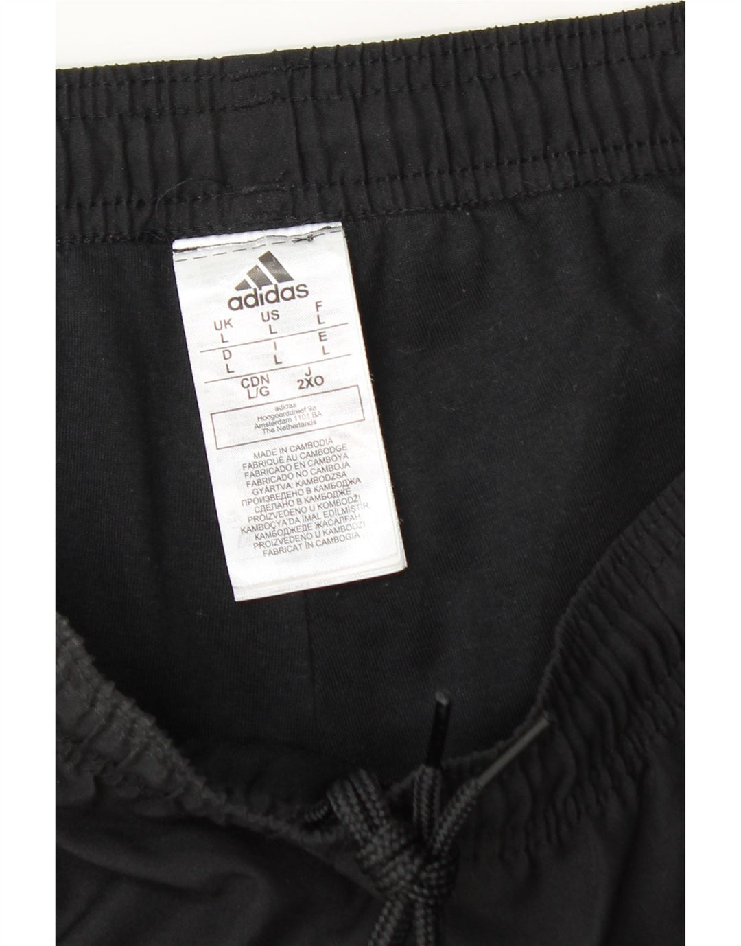 Ανδρική φόρμα Adidas Παντελόνι Joggers Μεγάλο Μαύρο Πολυεστέρα