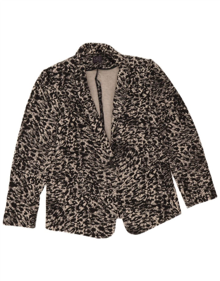 Marks & Spencer Γυναικείο σακάκι UK 16 Large Beige Animal print