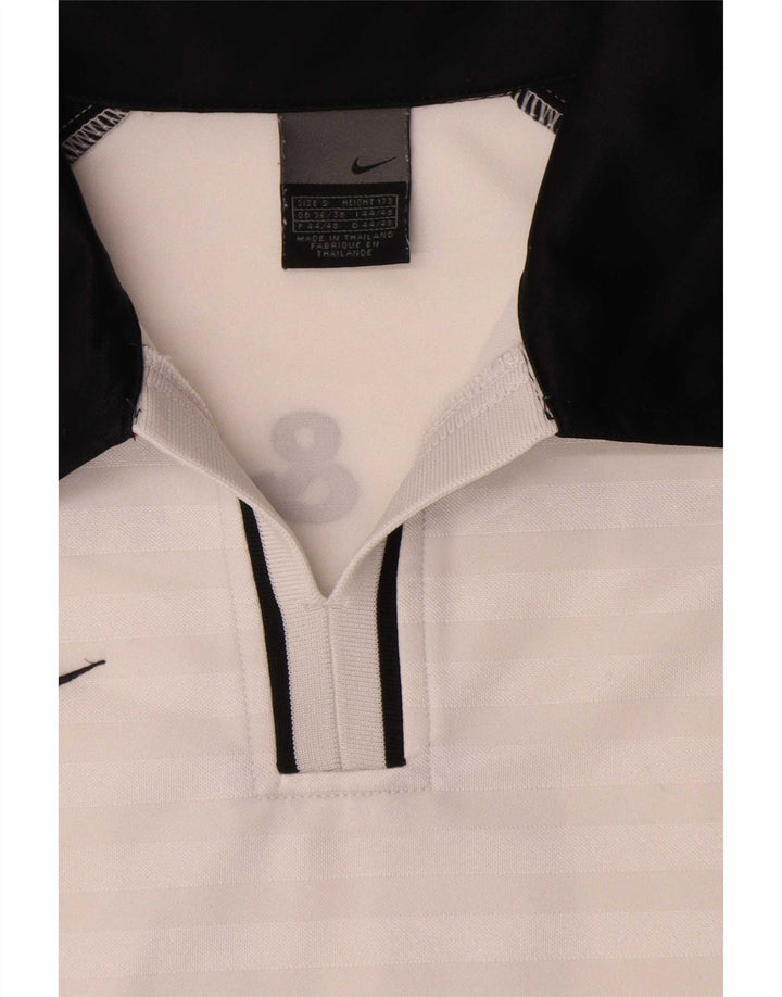 Ανδρικό γραφικό πόλο μπλουζάκι Nike UK 36/38 Small White Colorblock Polyester