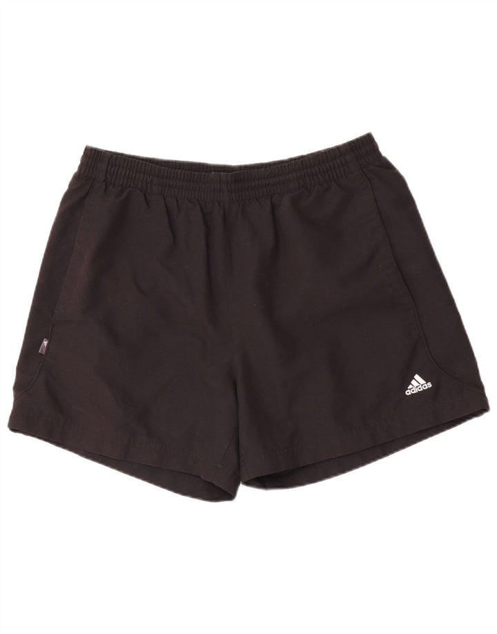 Ανδρικό αθλητικό σορτς Adidas από μεσαίο μαύρο πολυεστέρα