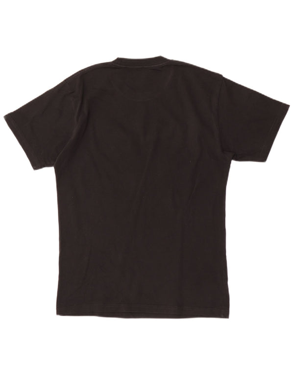 Vans Womens Classic Fit Graphic T-Shirt Top UK 10 Small Black Cotton