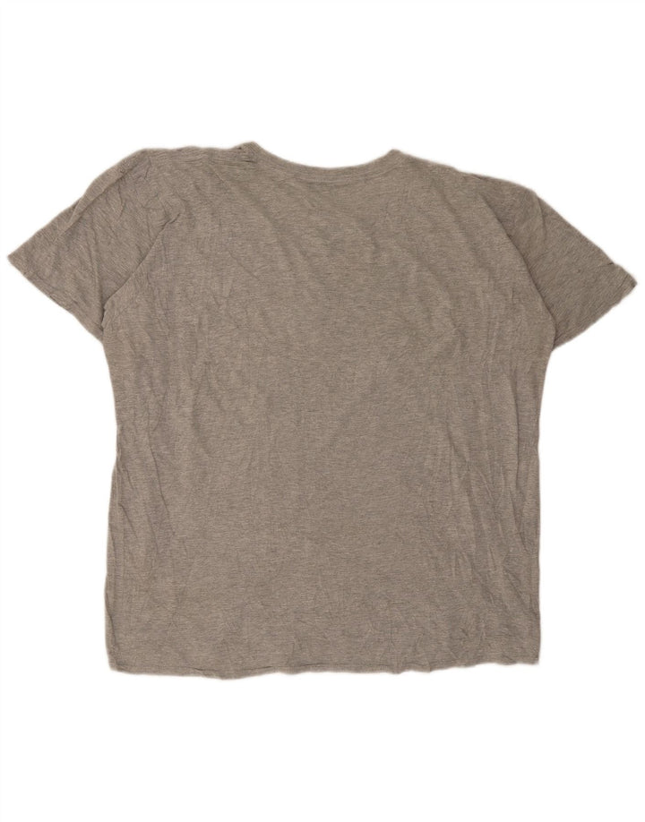 Ανδρικό γραφικό T-Shirt REEBOK Top 2XL με γκρι φλιτζάνια