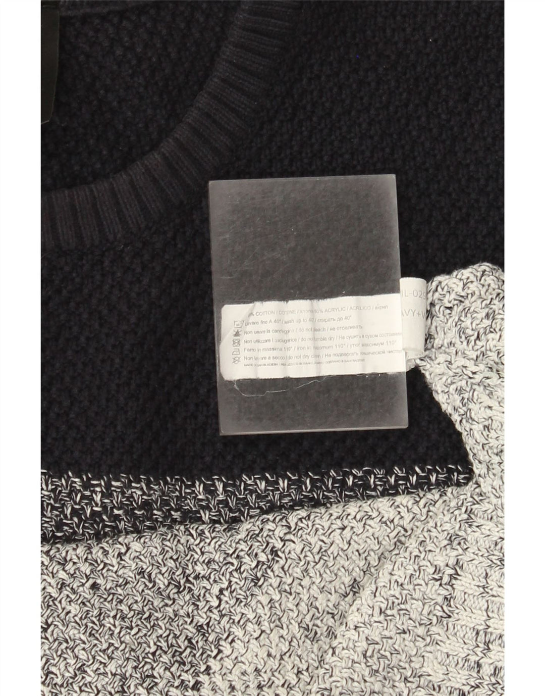 Ανδρικό πουλόβερ Richmond Crew Neck Jumper Μεγάλο πολύχρωμο βαμβακερό ριγέ