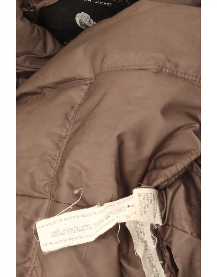 Zara Γυναικείο μπουφάν με επένδυση UK 8 Μικρός καφέ πολυεστέρας