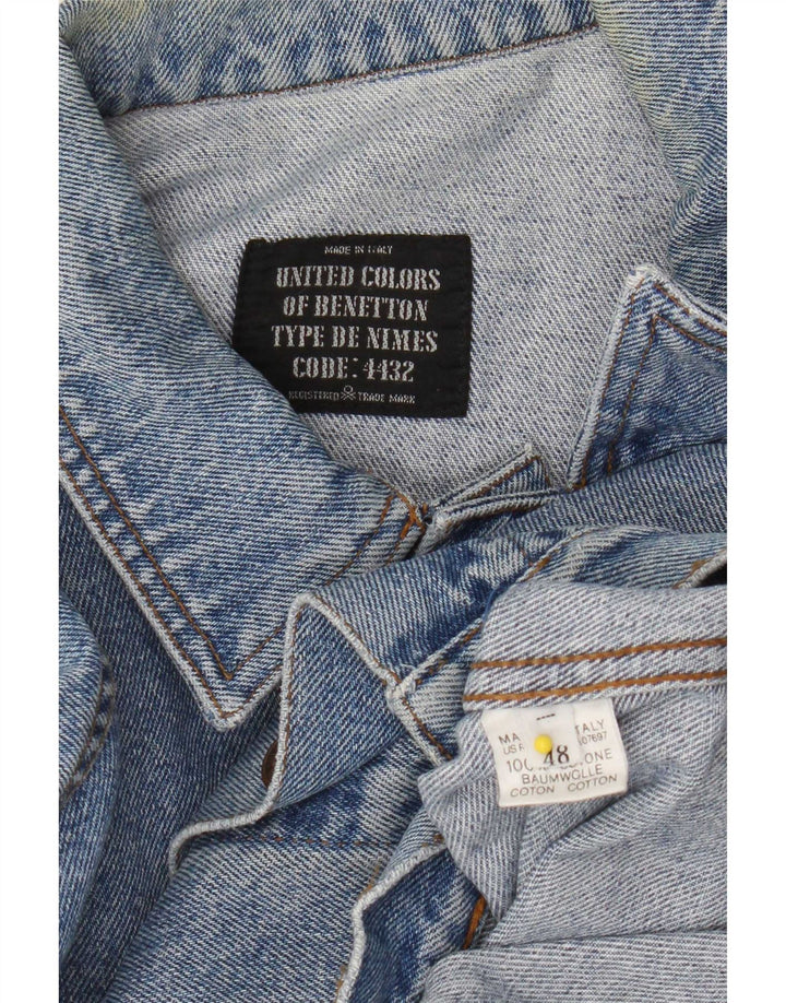 Ανδρικό Τζιν Μπουφάν Benetton IT 48 Μεσαίο Μπλε Βαμβακερό
