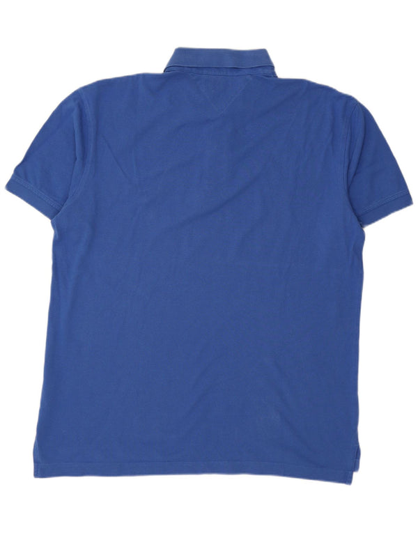 TOMMY HILFIGER Ανδρικό πουκάμισο πόλο 2XL Μπλε βαμβακερό