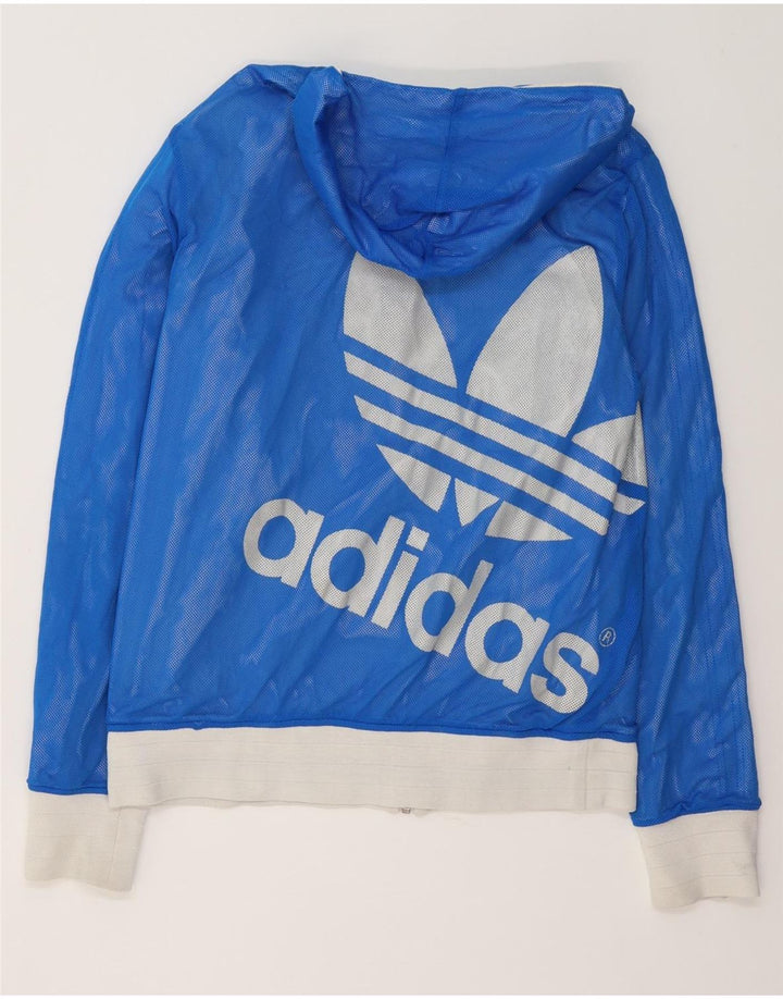 Ανδρικό αναστρέψιμο μπουφάν με κουκούλα Adidas 38 μεσαίο λευκό χρώμα