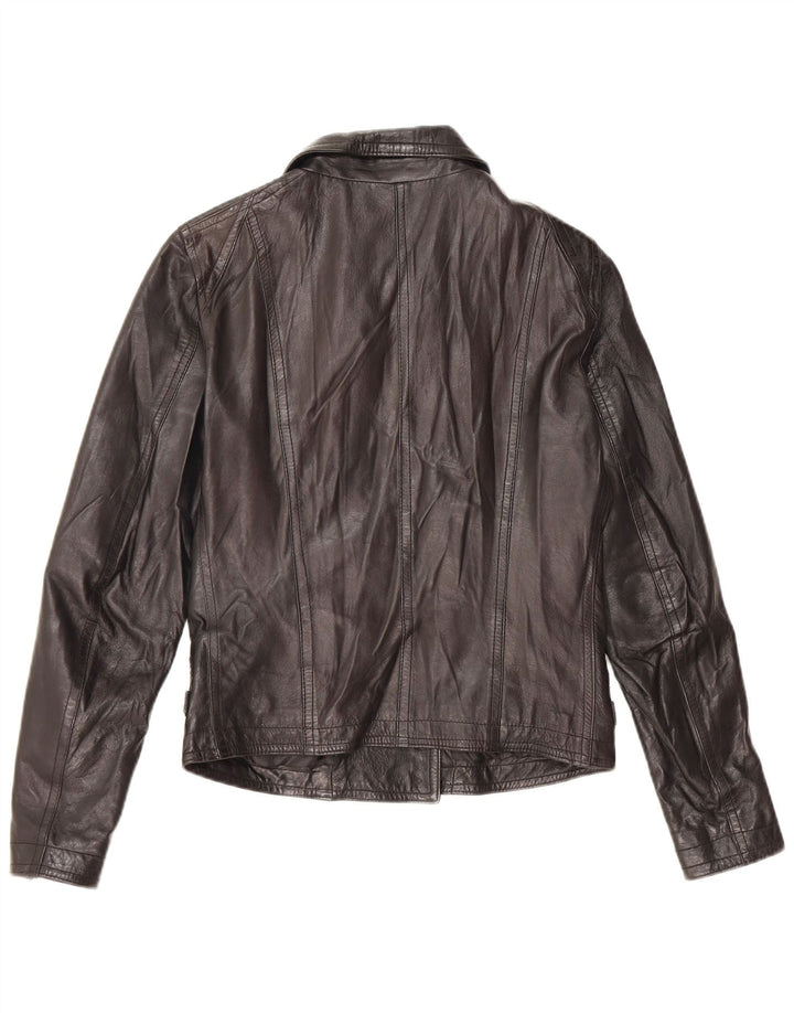 Bayside Γυναικείο Δερμάτινο Μπουφάν Biker IT 44 Μεσαίο Μαύρο Δερμάτινο
