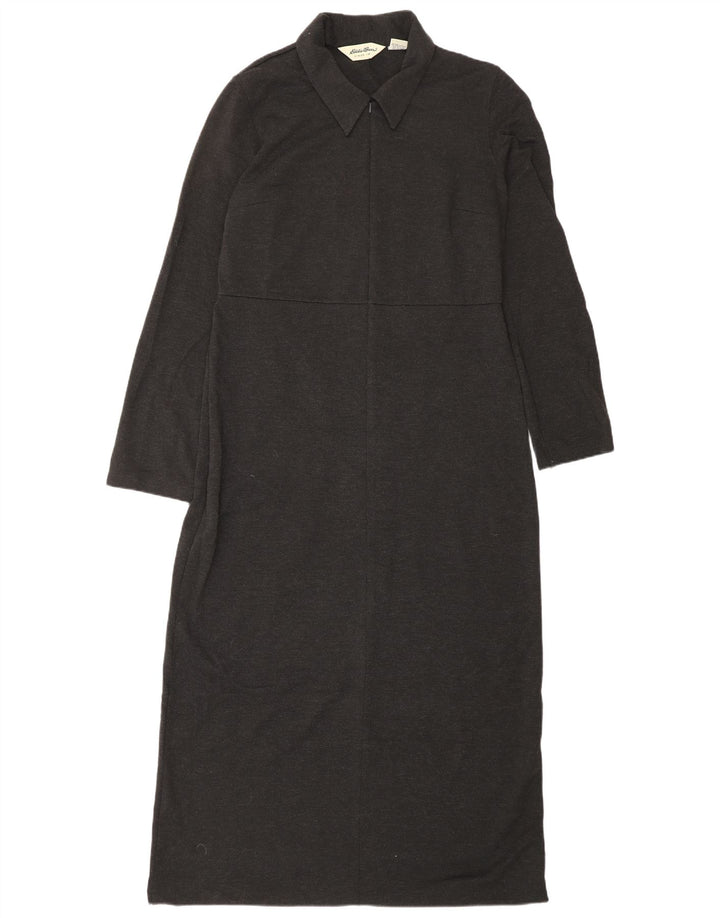 EDDIE BAUER Γυναικείο μακρυμάνικο μάξι φόρεμα UK 10 Small Grey