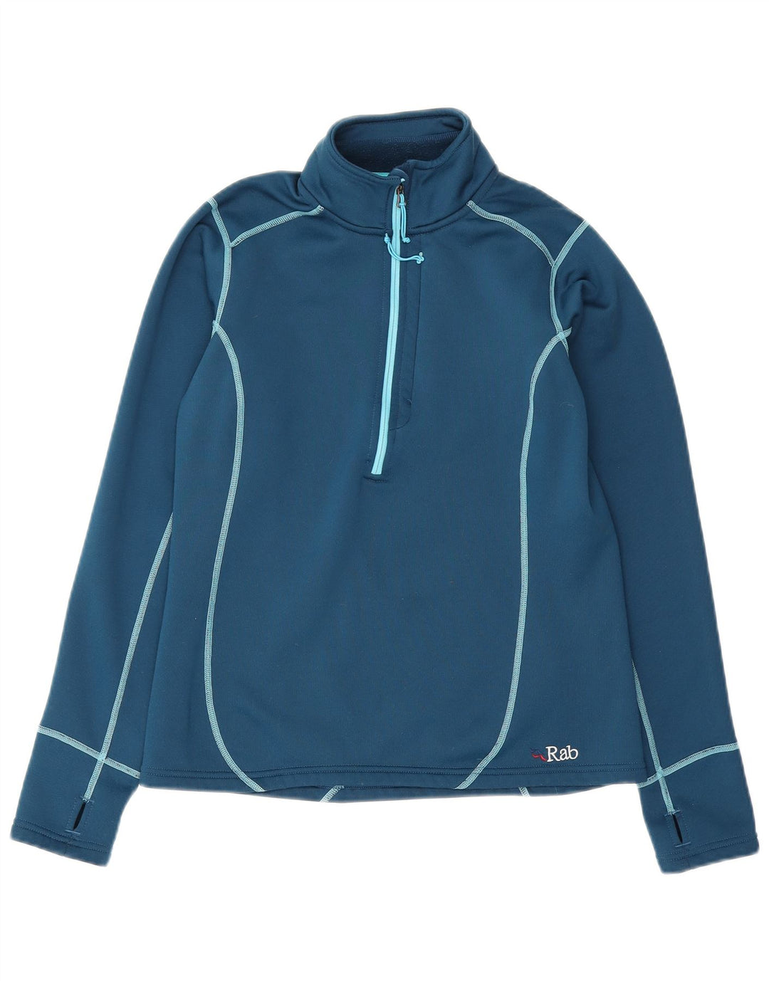 Rab Γυναικεία φούτερ με φερμουάρ Jumper UK 12 Medium Blue Polyester
