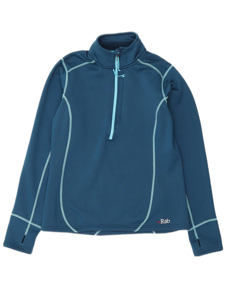 Rab Γυναικεία φούτερ με φερμουάρ Jumper UK 12 Medium Blue Polyester