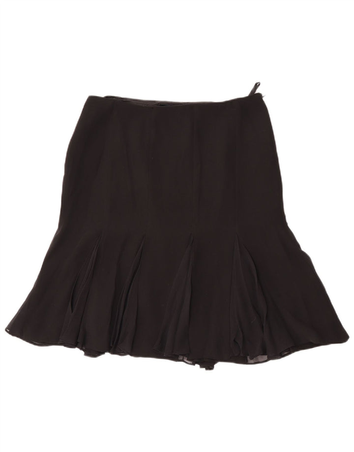 Luisa Spagnoli Γυναικεία Τρομπέτα Φούστα IT 42 Medium W28 Μαύρο Μεταξωτό