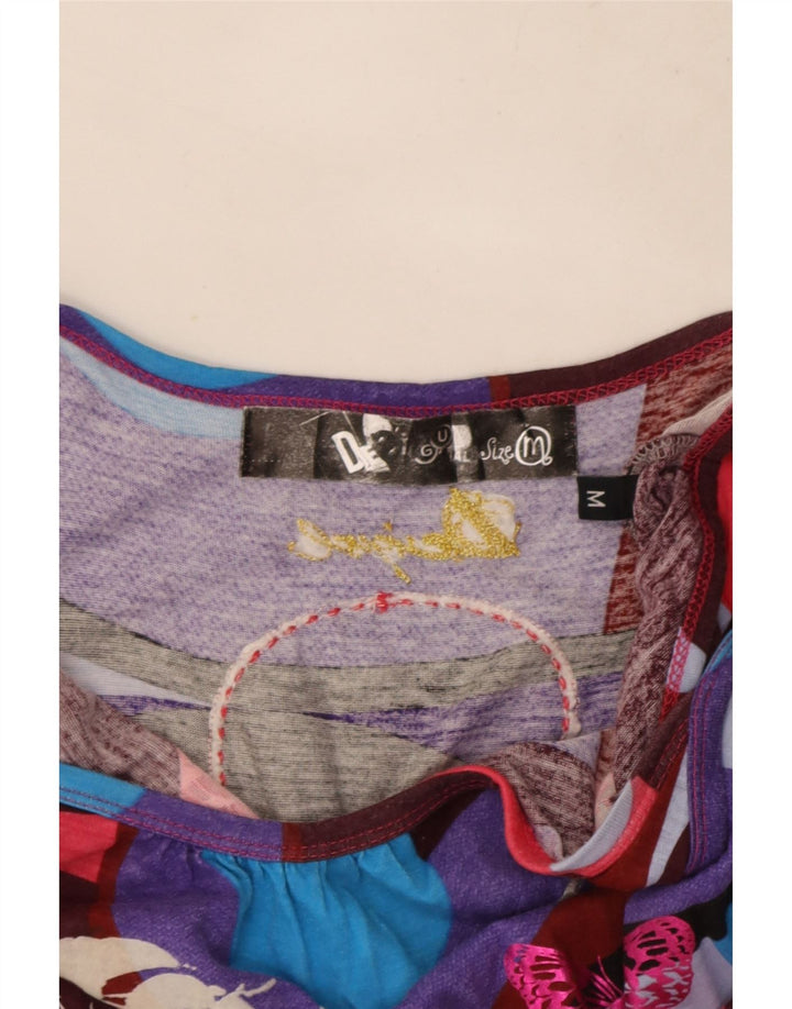 Desigual Womens Graphic Cami Top UK 12 Medium πολύχρωμη πεταλούδα