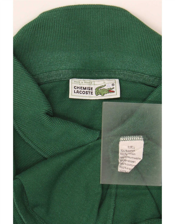 Ανδρικό μακρυμάνικο μπλουζάκι πόλο Lacoste Μέγεθος 4 Μεσαίο πράσινο βαμβακερό