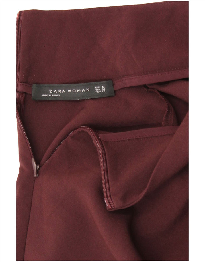 Zara Γυναικείο Μακρυμάνικο Τοπ UK 14 Medium Burgundy
