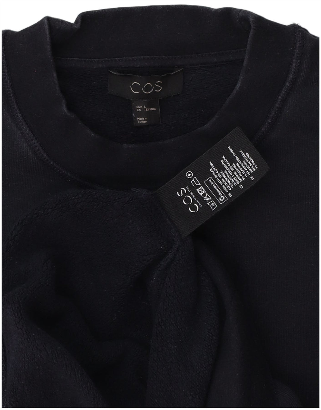 Ανδρική φούτερ COS Jumper Large Navy Blue Cotton