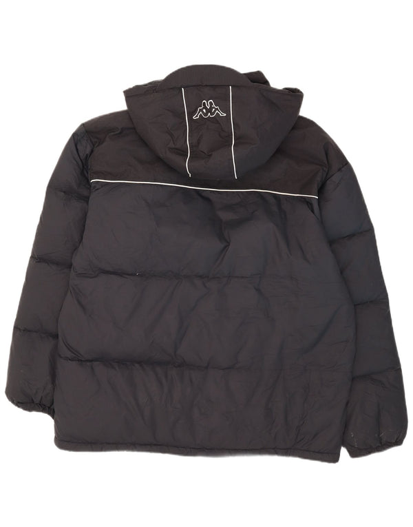 Ανδρικό μπουφάν Kappa με κουκούλα με επένδυση UK 42 XL Navy Blue Nylon