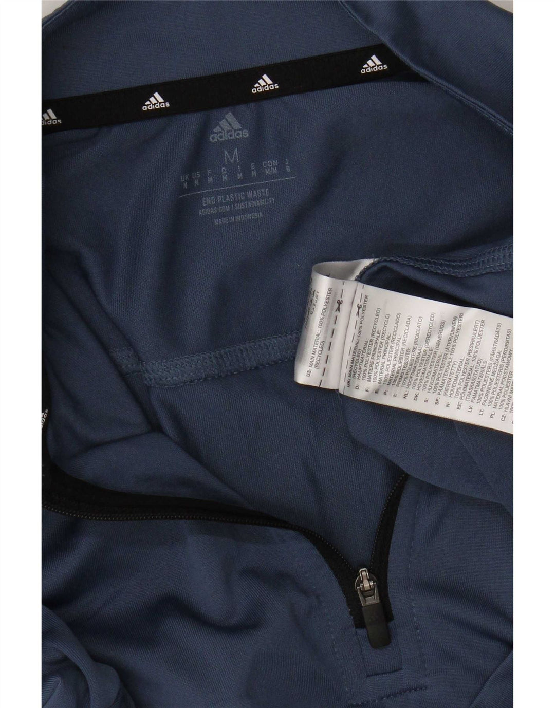 Adidas Ανδρική φόρμα πουλόβερ με φερμουάρ Aeroready Top Medium Navy Blue