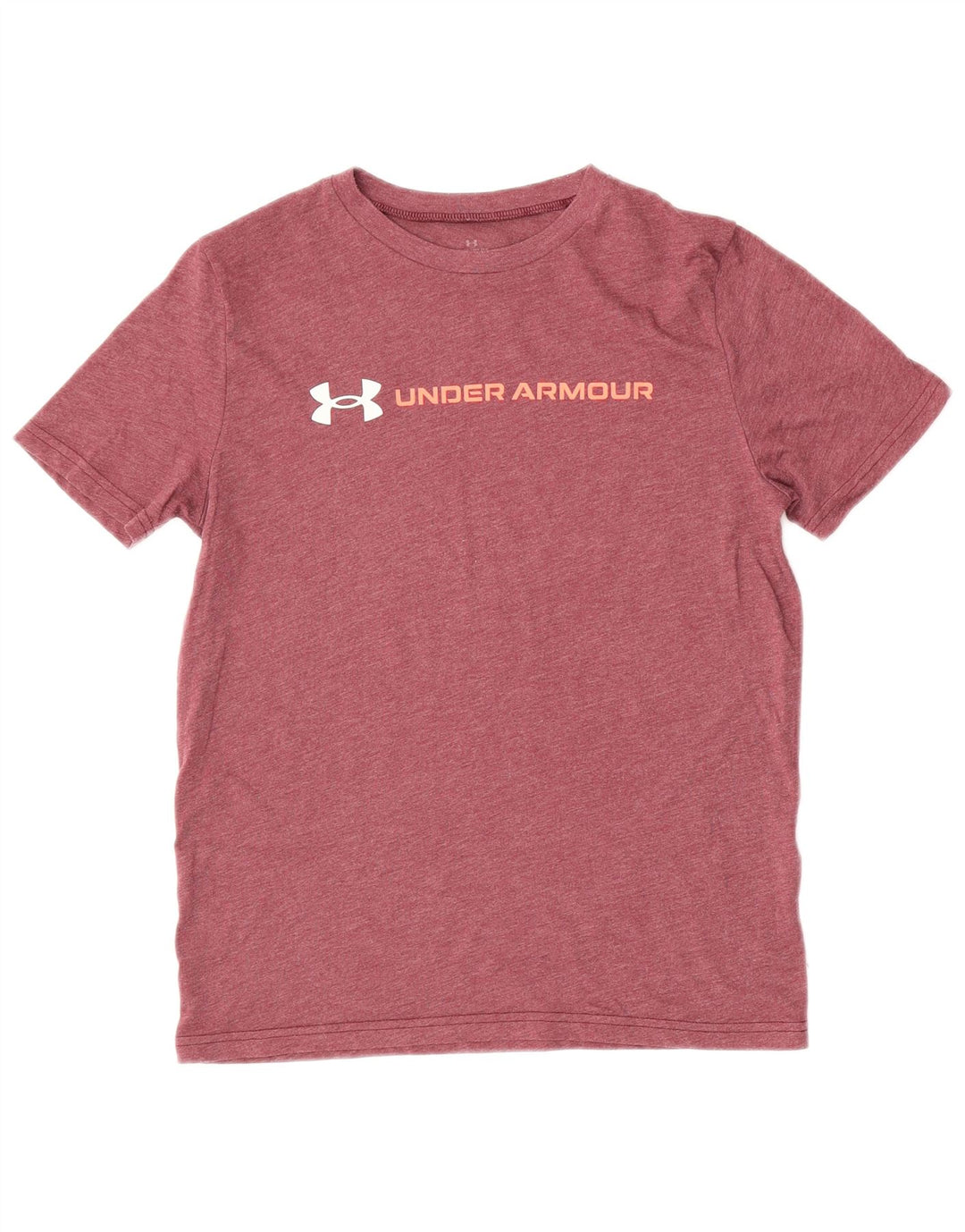 Γραφικό μπλουζάκι για αγόρια UNDER Armour Top 9-10 ετών Medium Burgundy