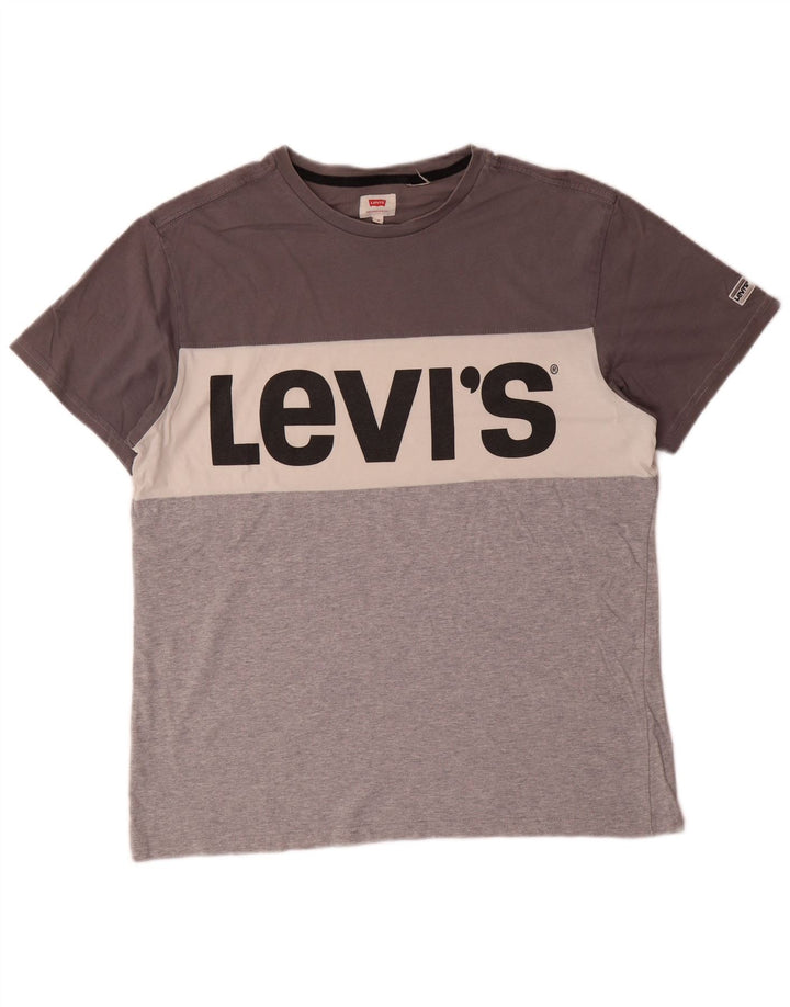 Ανδρικό γραφικό T-Shirt LEVI'S Top Medium Grey Colourblock