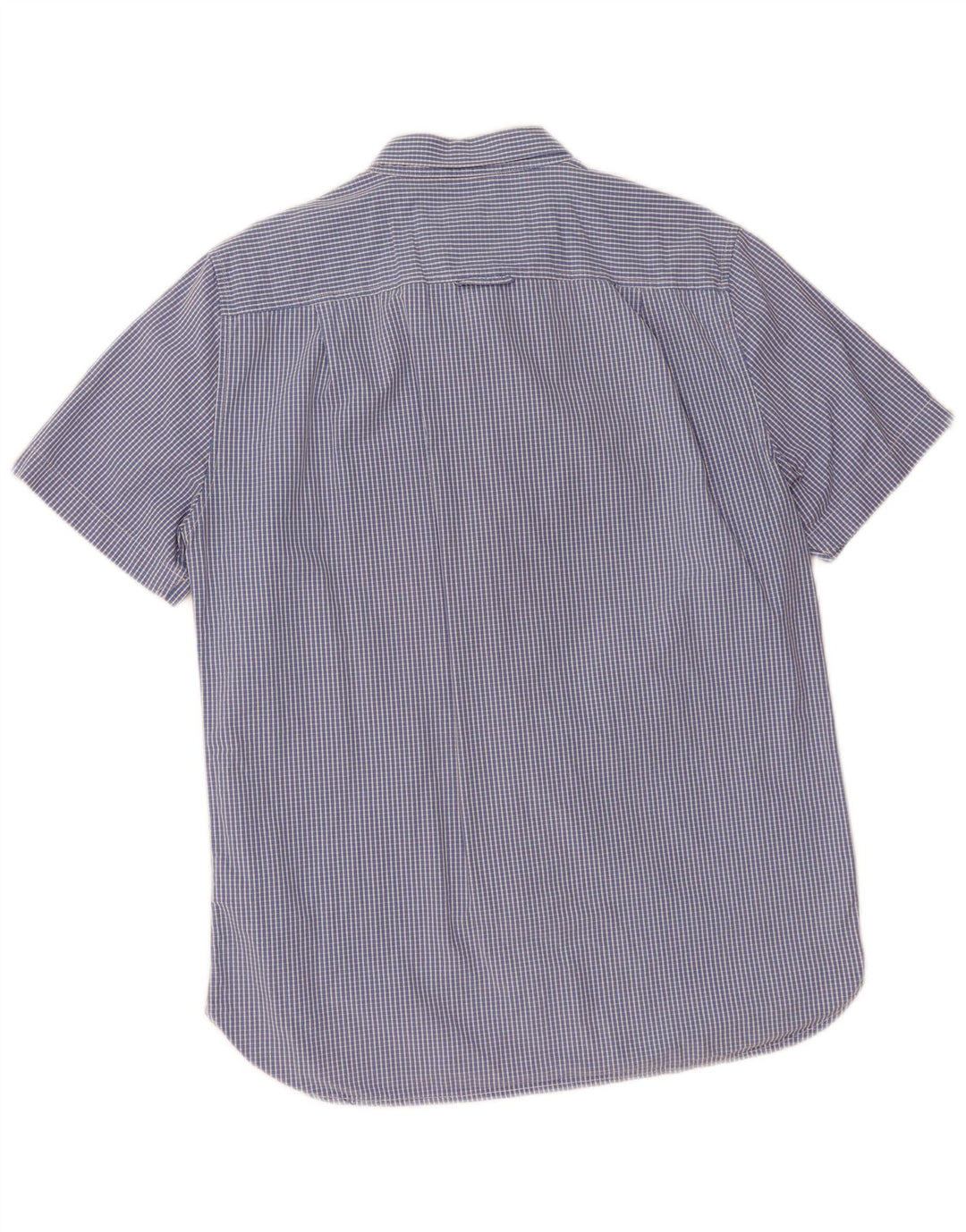 Ανδρικό κοντομάνικο πουκάμισο Superdry XL Blue Check Cotton