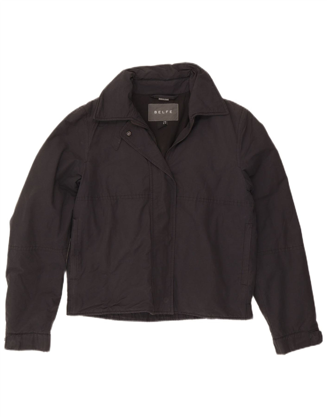 Γυναικείο μπουφάν Belfe UK 8 Small Black Cotton
