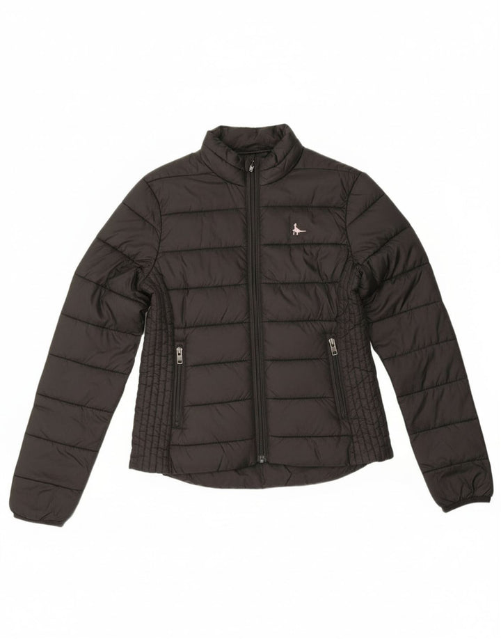 Jack Wills Γυναικείο μπουφάν UK 8 Small Black Polyamide