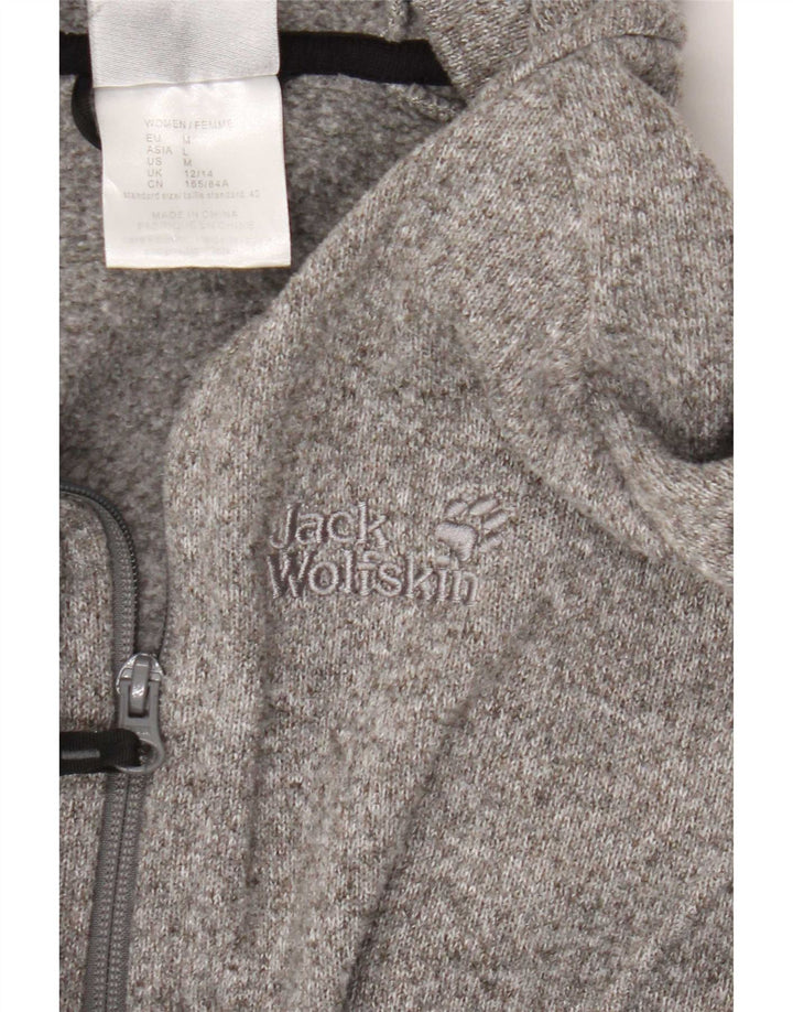 Jack Wolfskin γυναικεία αθλητική φόρμα Top Jacket UK 12/14 Medium Grey Flecked