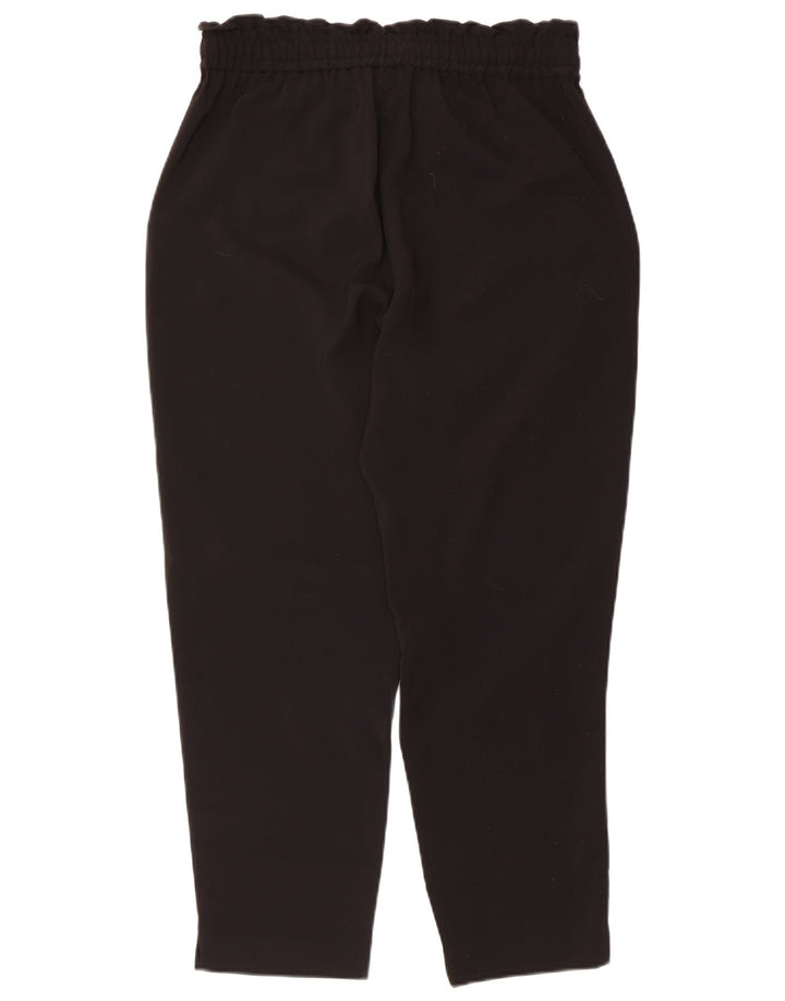 Zara Γυναικείο Tapered Cropped Παντελόνι Medium W28 L25 Μαύρο Πολυεστέρας