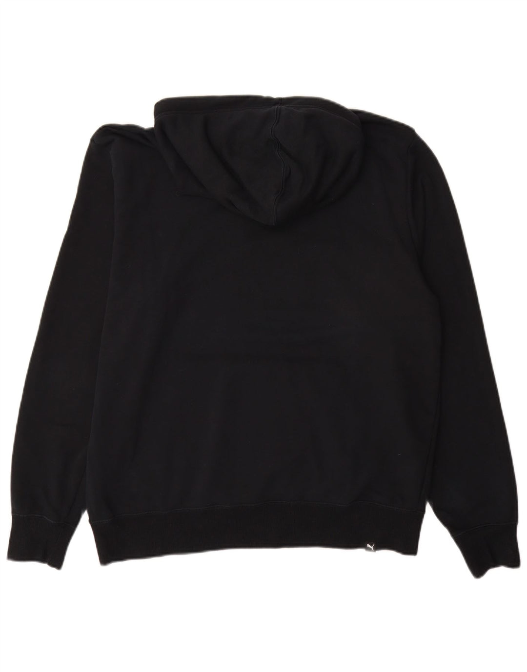 Ανδρικό γραφικό κουκούλα PUMA, μεγάλο μαύρο χρώμα, βαμβακερό