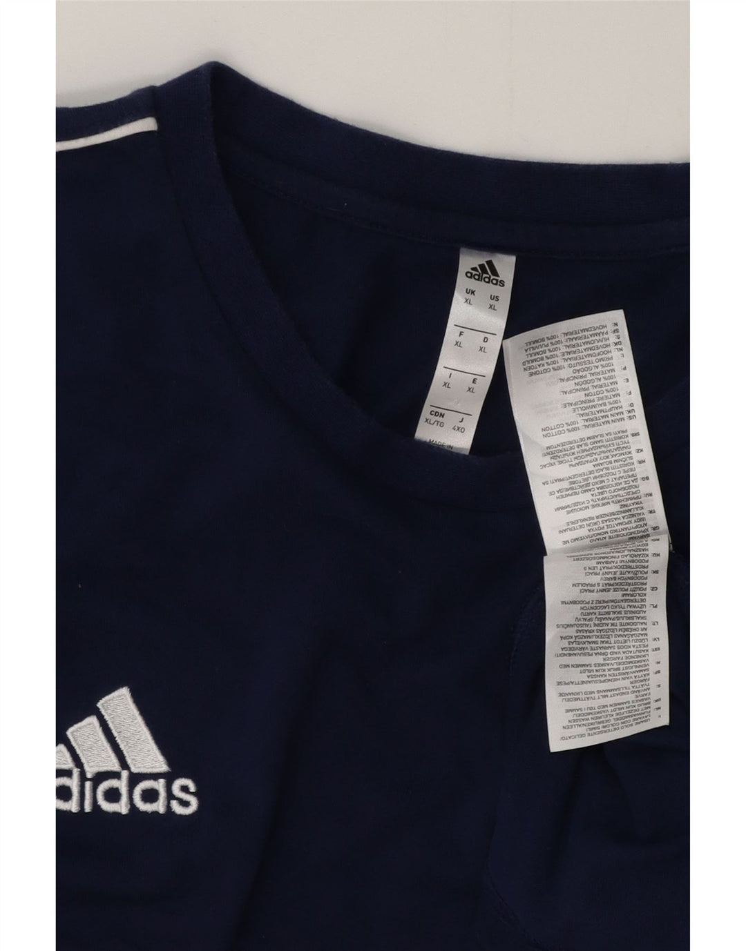 Ανδρικό T-Shirt ADIDAS Top XL Navy Blue Cotton