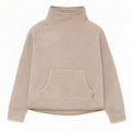 Weird Fish Womens Oversized Fleece Jumper UK 10 Small Grey Polyester