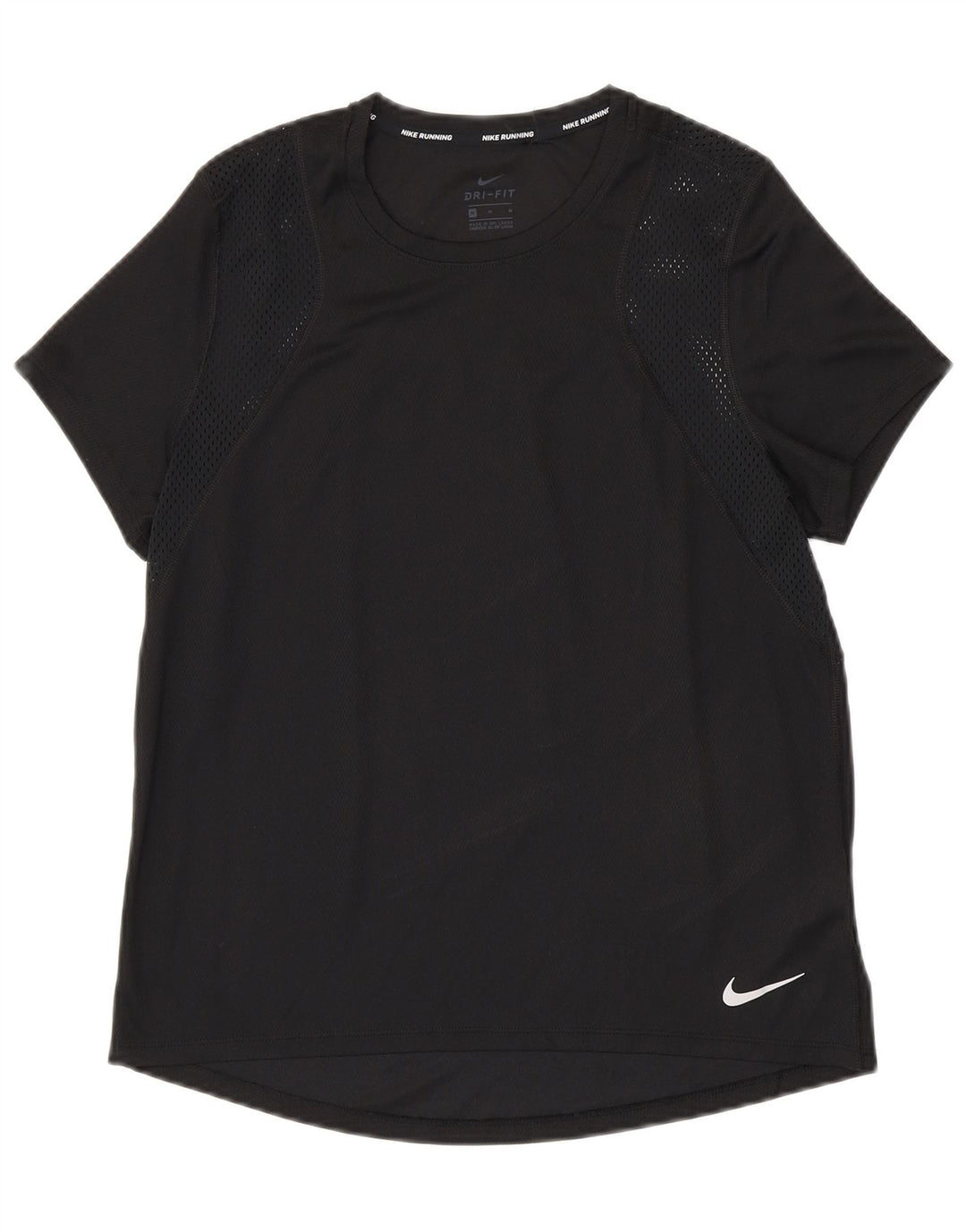 Γυναικείο μπλουζάκι NIKE Dri Fit Top UK 14 Medium Black Polyester