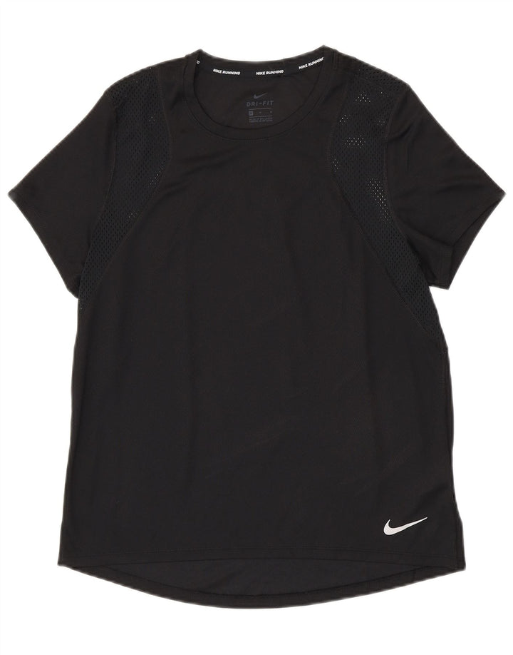 Γυναικείο μπλουζάκι NIKE Dri Fit Top UK 14 Medium Black Polyester