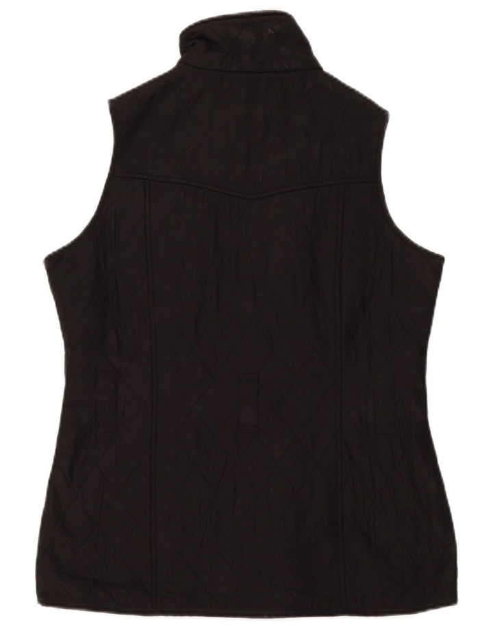 Barbour Womens Oversized καπιτονέ Gilet UK 10 Small Black Polyester