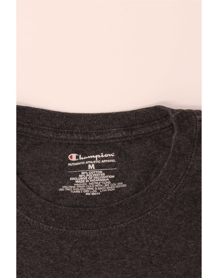 Champion Ανδρικό γραφικό μπλουζάκι Boston College Top Medium Grey Cotton
