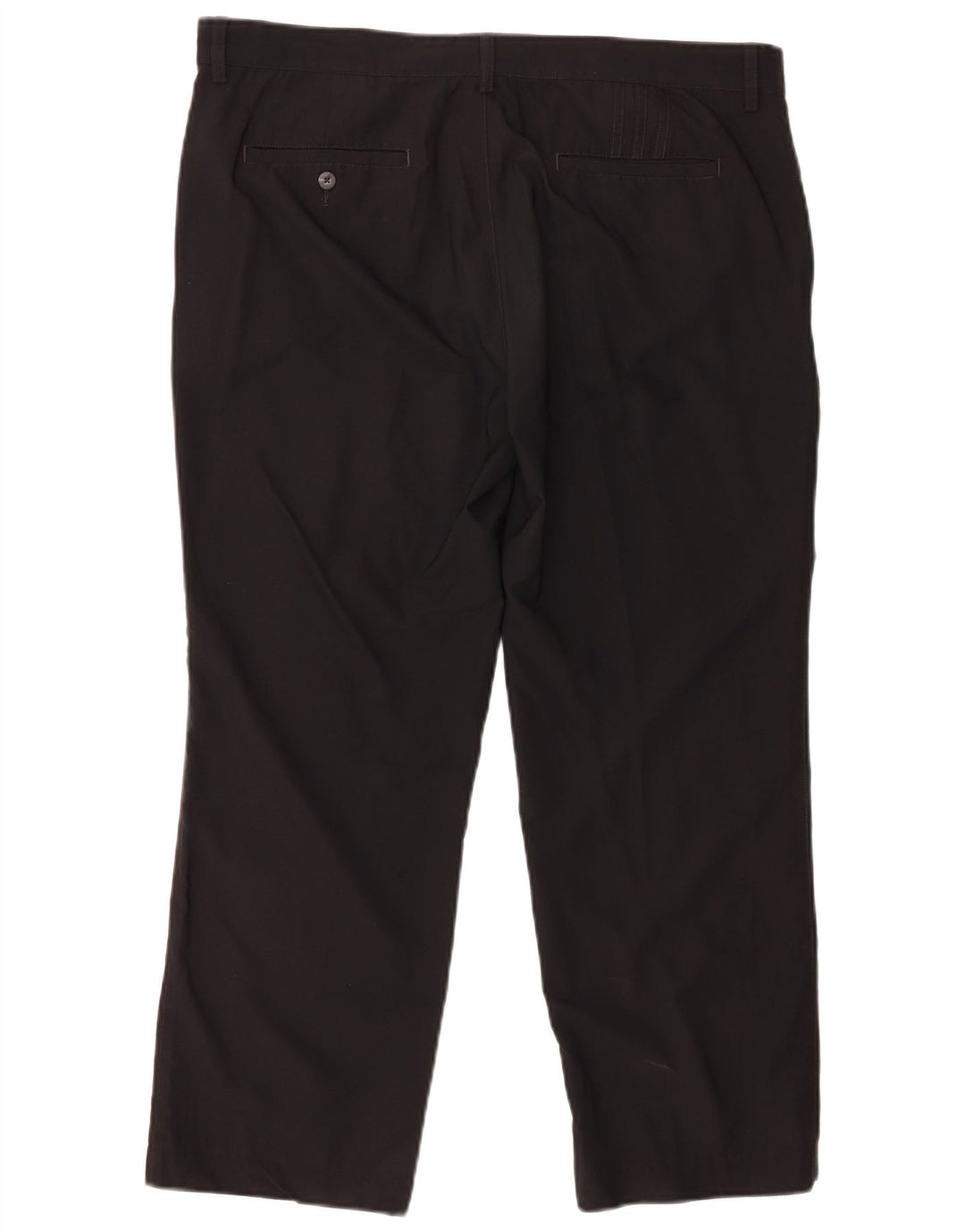 ADIDAS Mens Climalite Straight Chino Trousers W38 L32 Black Polyester