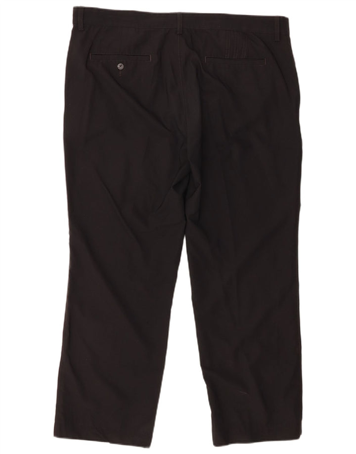 ADIDAS Mens Climalite Straight Chino Trousers W38 L32 Black Polyester