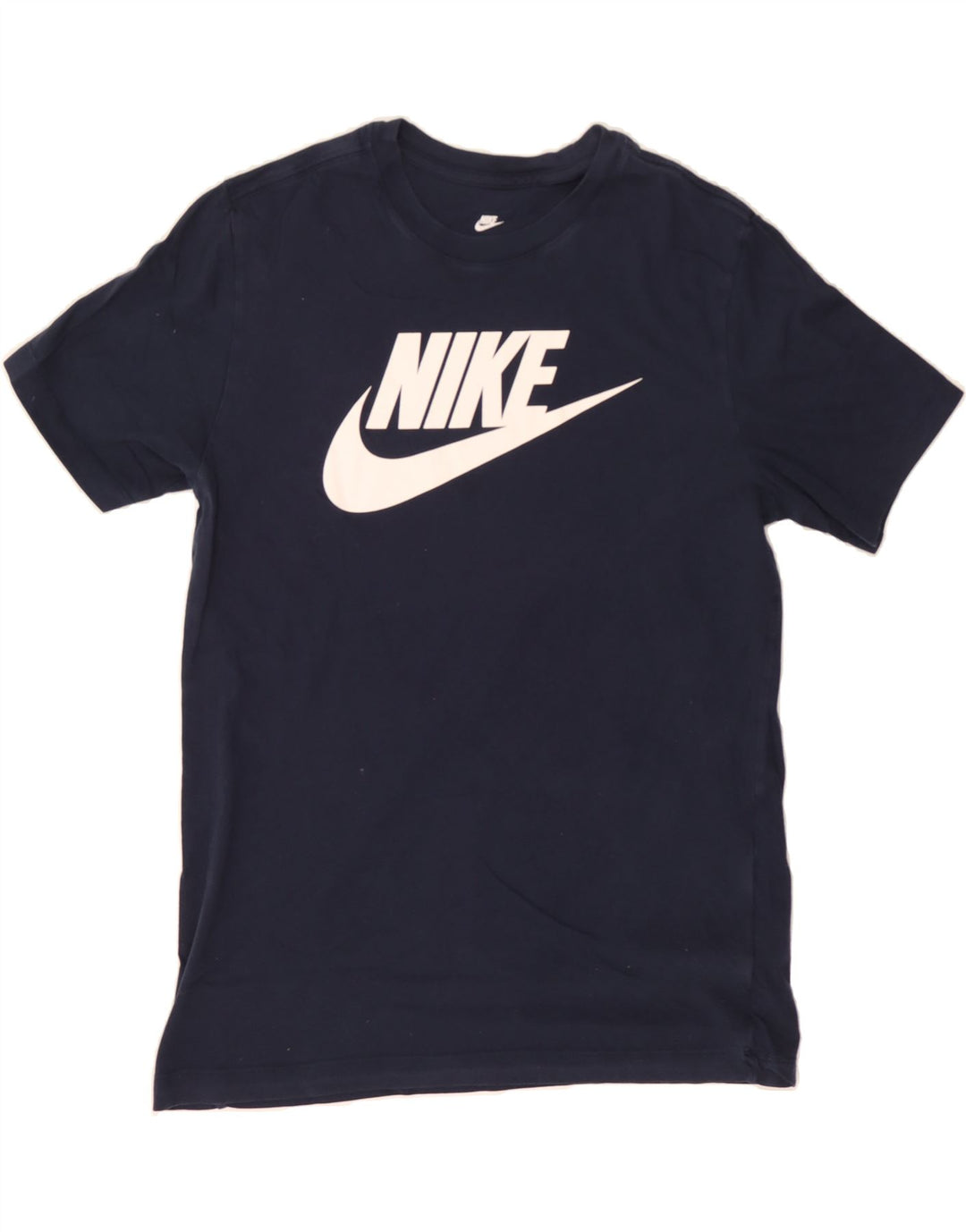 NIKE Mens Graphic T-Shirt Top Medium Navy Blue Cotton Vintage Nike and Second-Hand Nike from Messina Hembry 