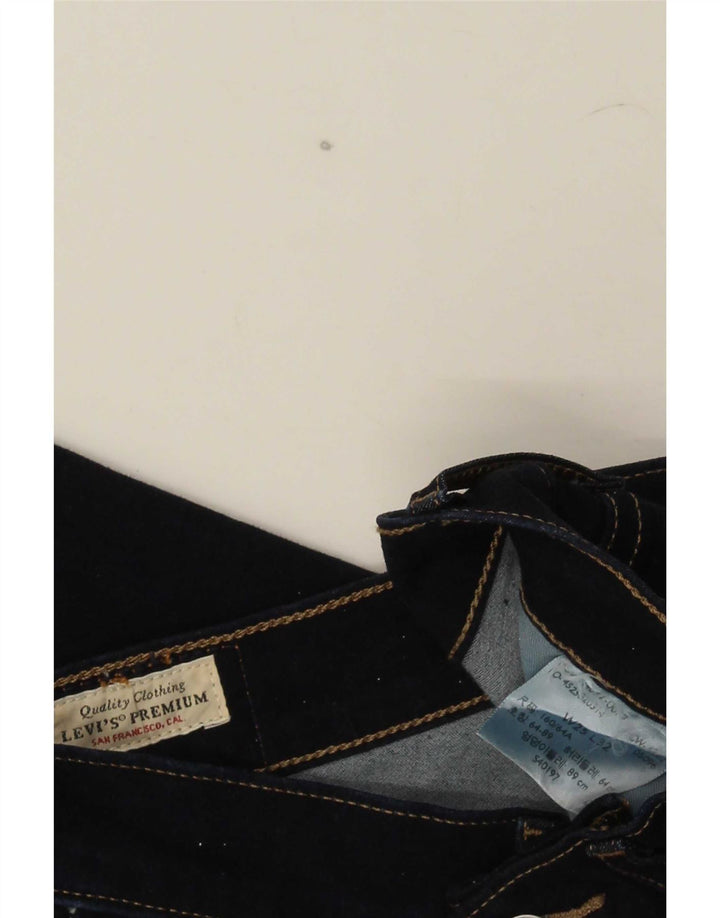 Levi's Womens 312 Shaping Slim Jeans W25 L32 Navy Blue